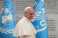 Pope denounces use of hunger as weapon of war as he urges world leaders ‘not to look the other way’