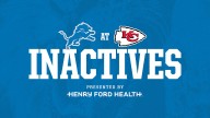 INACTIVES: Lions at Chiefs