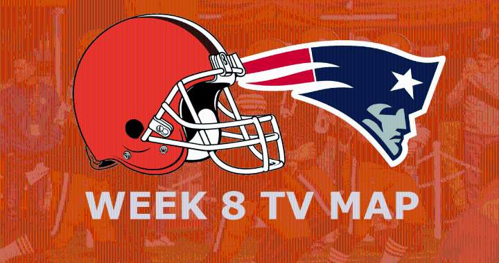 Cleveland Browns vs. New England Patriots: Week 8 TV Map