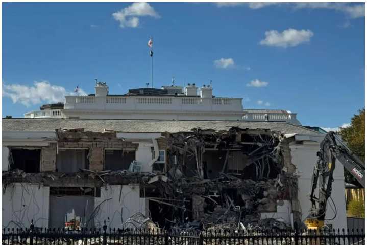 Ala Este de la Casa Blanca será demolida por completo “en los próximos días”