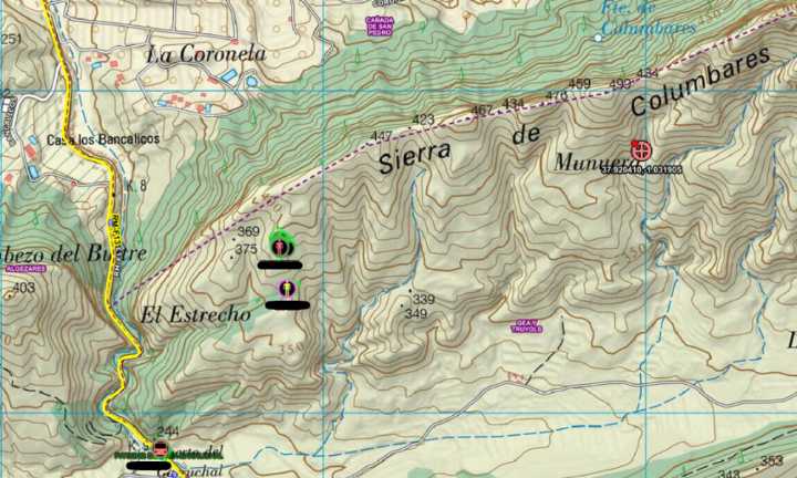 Rescatados dos senderistas ingleses perdidos en la Sierra de Columbares