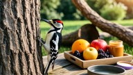Pájaros carpinteros visitarán en masa tu jardín todos los días si dejás este producto natural en una bandeja