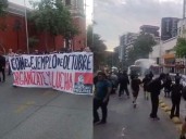 VIDEOS. Sexto aniversario del estallido social: así se vivió la conmemoración en pleno centro de Santiago