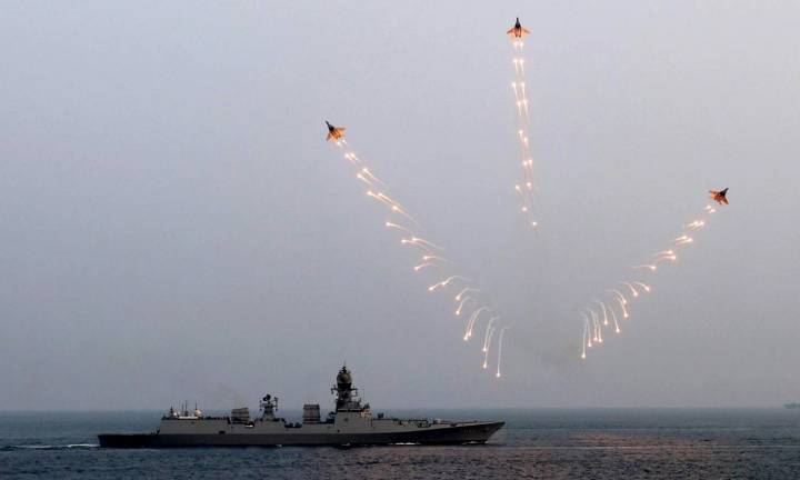 PM Modi celebrates Diwali with Navy personnel onboard INS Vikrant