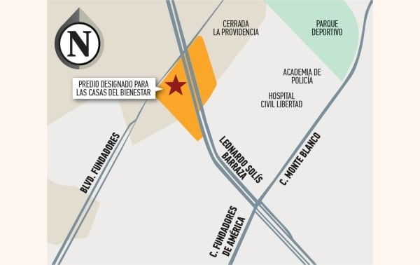 Estarán a 24 km del Centro casas del Bienestar aquí