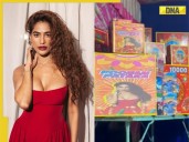 Viral video: Poonam Pandey reacts to crackers named on her: 'Who decided to.'