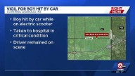 Leawood community prays for boy hurt in scooter crash