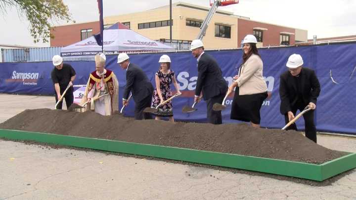 'A lot of excitement': Lincoln Pius X breaks ground on multi-million dollar improvement project