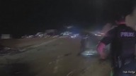 Officers help save two lives after fiery wrong-way crash in Montgomery County