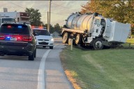 One injured after pickup, septic tank truck crash in Fowler