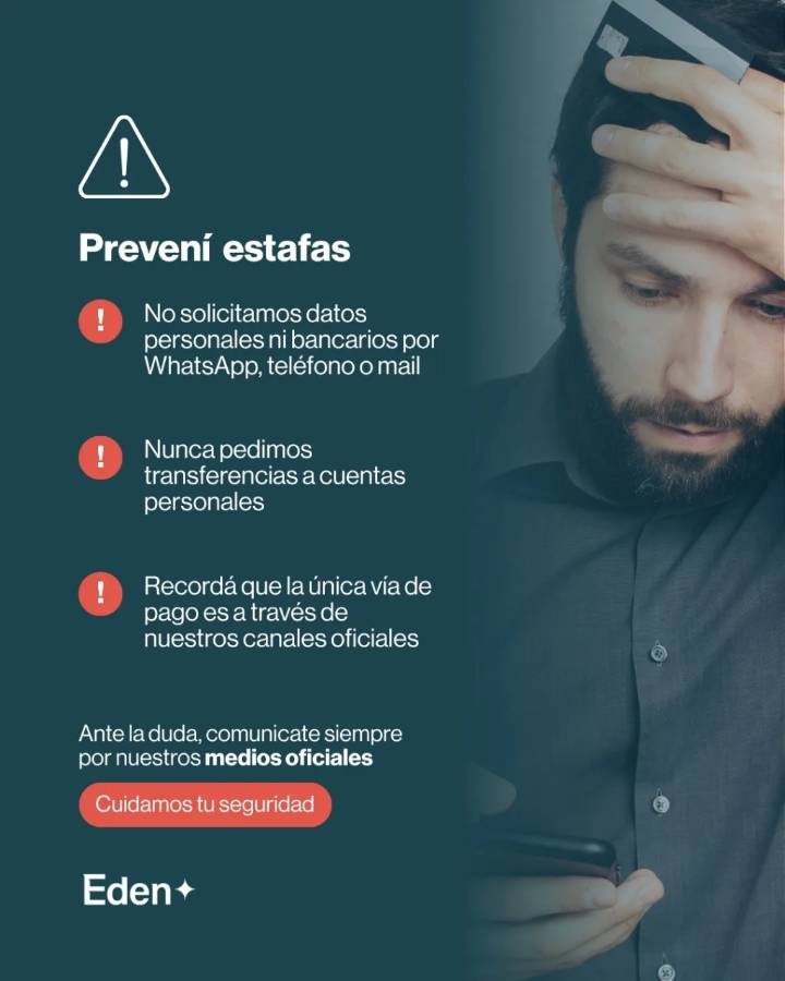 Estafas en nombre de EDEN: la empresa brinda recomendaciones para identificar el fraude y no caer en la trampa