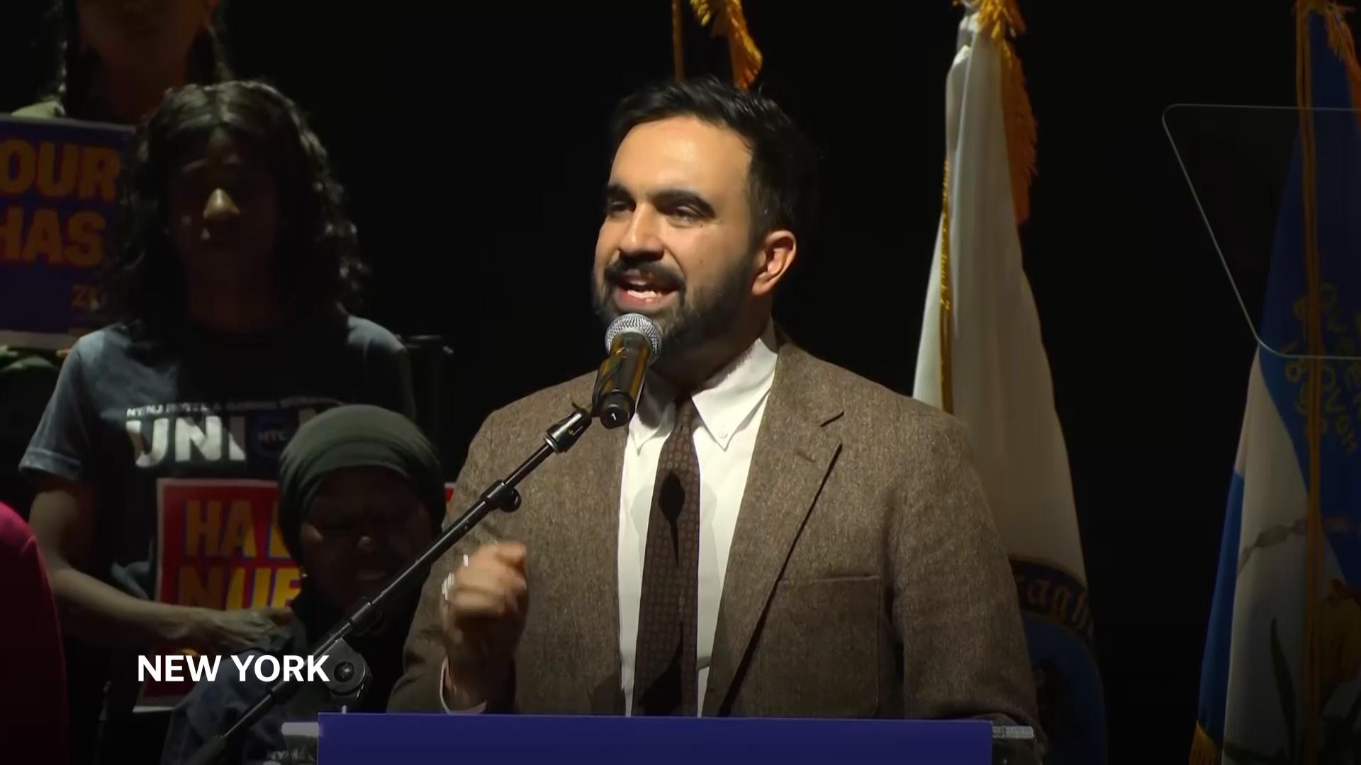 Mamdani criticizes Trump, Cuomo in New York rally speech