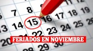 ¿Qué días son feriados en noviembre 2025? Conoce lo que indica El Peruano