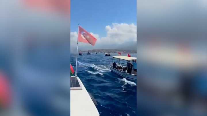 Turkish boats set sail in solidarity with Gaza flotilla