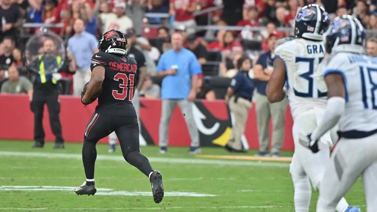Former TCU star Emari Demercado reacts to costly fumble that led to Cardinals’ 4th