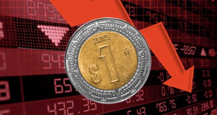 Peso mexicano pierde 1.45% frente al dólar en octubre