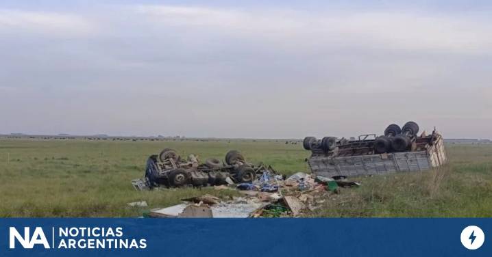 Choque y vuelco fatal en Coronel Pringles: un camionero murió tras impactar contra una camioneta
