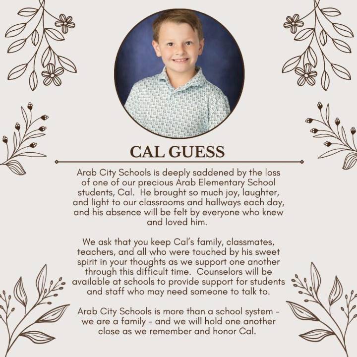 Arab City Schools Mourns Death of Student Following ATV Accident