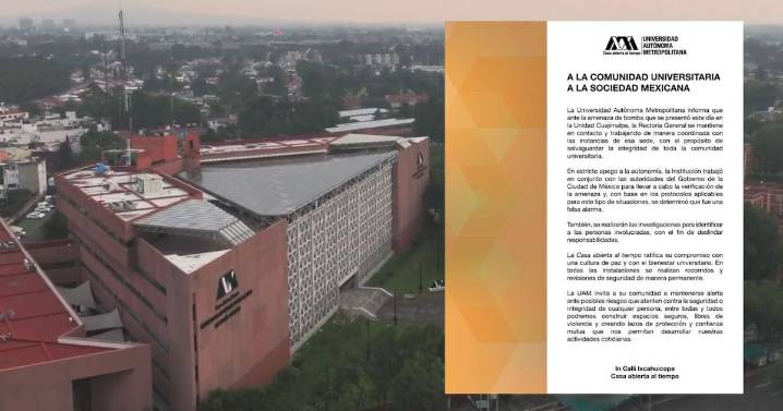 Amenazas de bomba llegan a la UAM: Ola de alertas falsas en universidades públicas