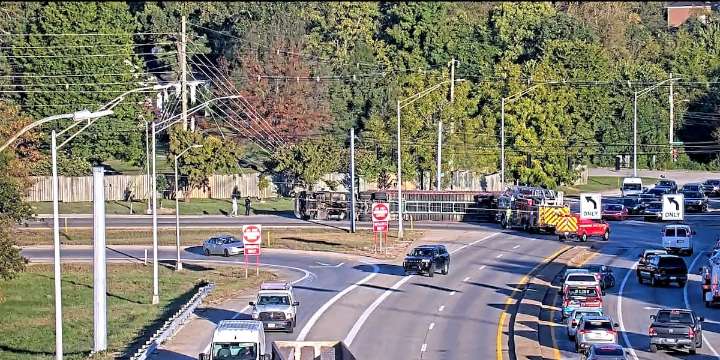 I-264 on-ramp from Newburg Rd. closed due to rolled semi