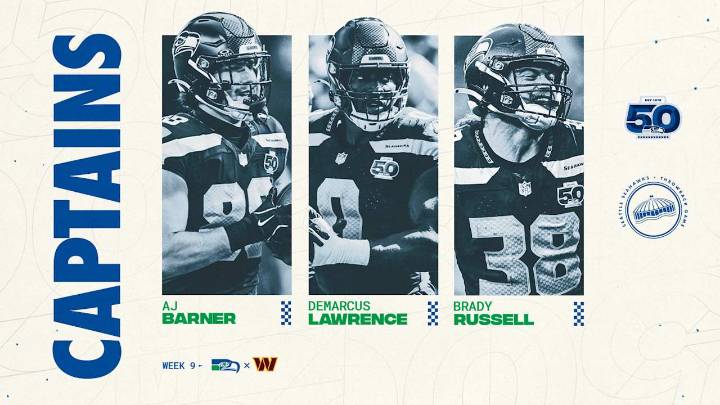 Seahawks Announce Week 9 Captains vs. The Commanders