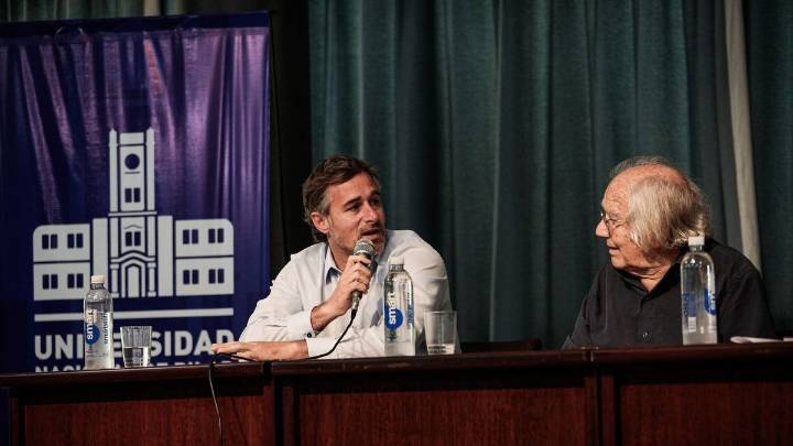 Federico Achával acompañó a Pérez Esquivel en la Universidad De Pilar a 45 años del Nobel