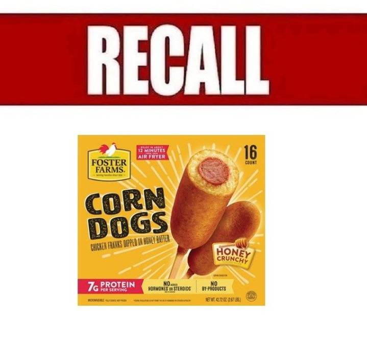 3.8 million pounds of chicken corn dogs recalled over wood contamination