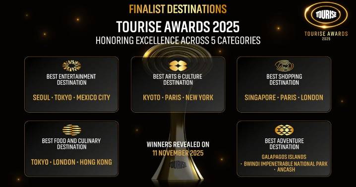 Celebrating Destination Excellence: TOURISE Unveils Finalists for the 2025 TOURISE Awards
