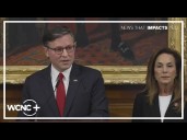 House Speaker Mike Johnson addresses reporters as federal shutdown continues