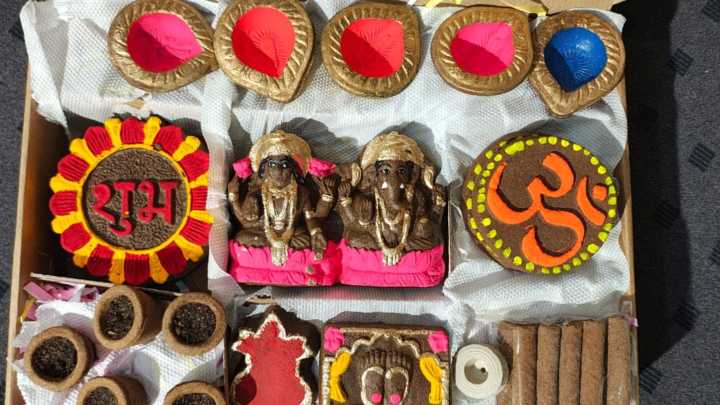 MP Couple Creates 'Satvik Deepawali Kit' Made From Cow Dung Viral News