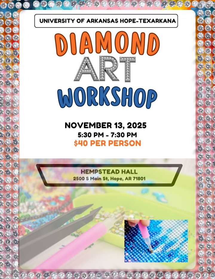 UAHT to host Diamond Art Self-Care Workshop at Hempstead Hall
