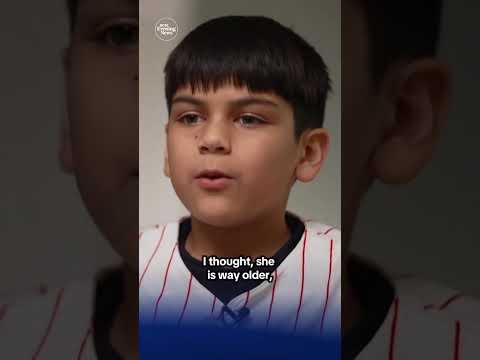 Young boy at Phillies game gifts foul ball to fellow fan celebrating 80th birthday #shorts