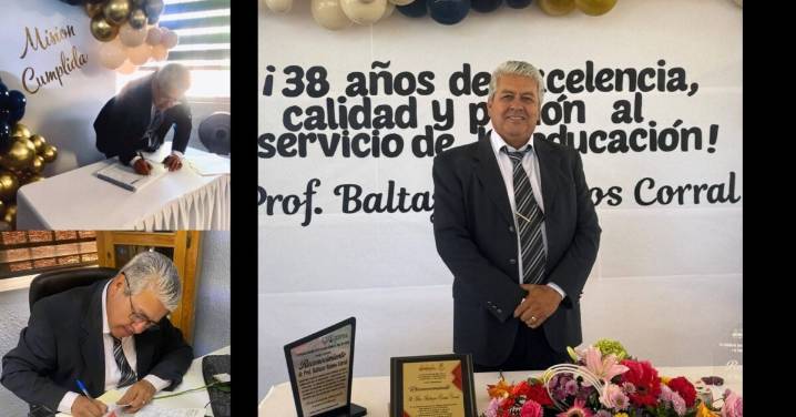 Profe Baltazar Ramos, 38 años de vocación y amor por la docencia
