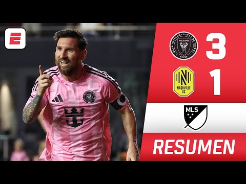 Inter Miami vs. Nashville (3-1) con Lionel Messi: resultado, resumen y goles por playoffs MLS