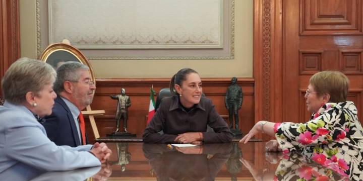 Claudia Sheinbaum se reúne con Michelle Bachelet, conversan sobre América Latina y las mujeres en la política