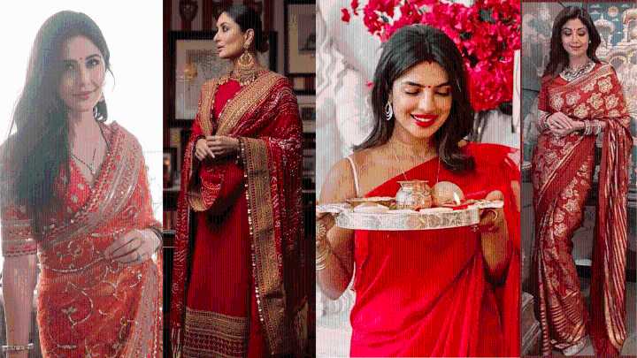 Bollywood actress-inspired festive outfits to wear for Karwa Chauth 2025