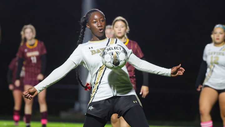 Take a look: Tiverton and Davies play to 2-2 ties in girls soccer