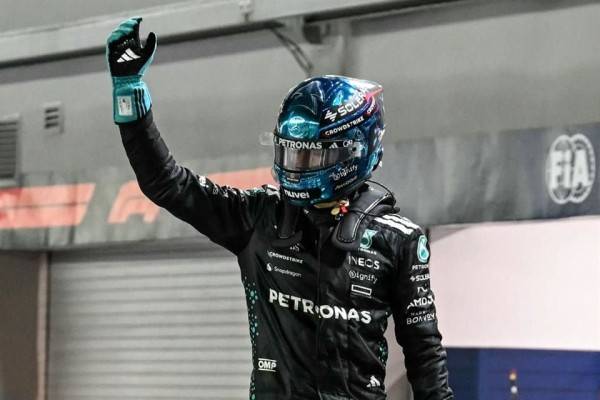 Logra Russell la pole position para el GP de Singapur