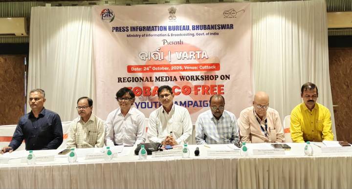 PIB Bhubaneswar Organises Regional Media Workshop on “Tobacco Free Youth Campaign”