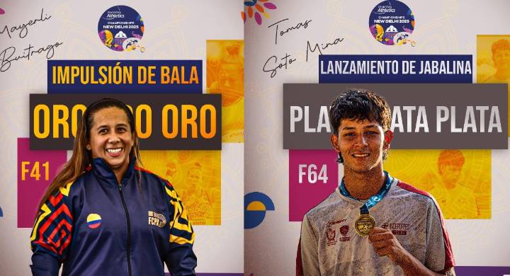 Mundial de Para Atletismo: Colombia está haciendo historia en la lejana Nueva Delhi. ¿Cuántas medallas suma?
