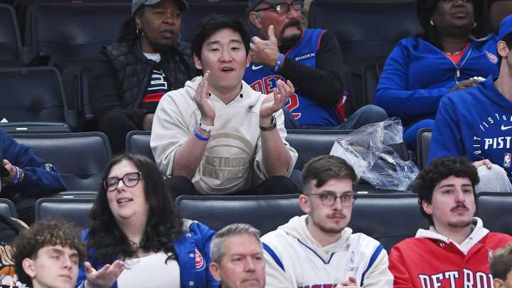 Pistons superfan from South Korea gets red