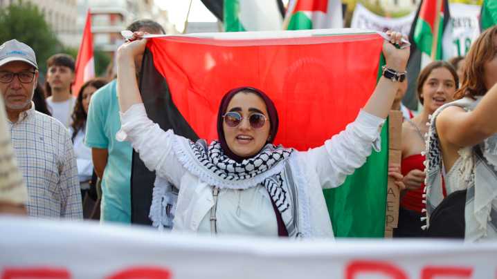 Marcha por las calles de Granada contra el genocidio en Gaza