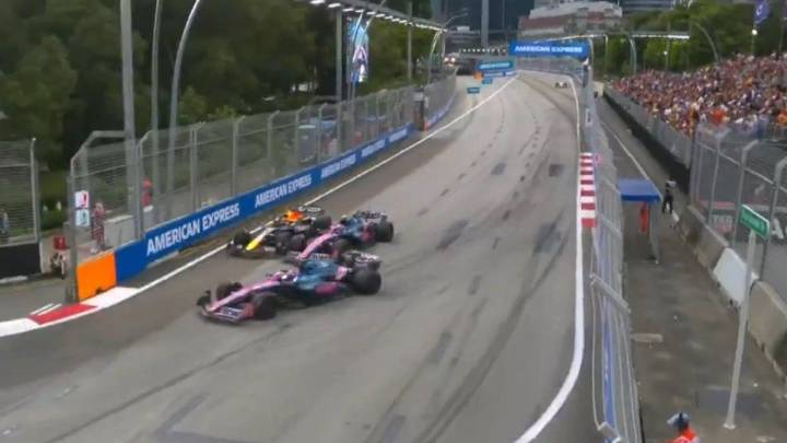 Franco Colapinto estuvo a punto de chocar con Max Verstappen en la FP3 del GP de Singapur