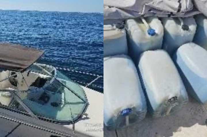 Detienen yate en Rosarito que traficaba a 8 migrantes y más de 400 litros de huachicol