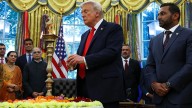 Trump celebrates diwali in the oval office with Indian American leaders and CEOs