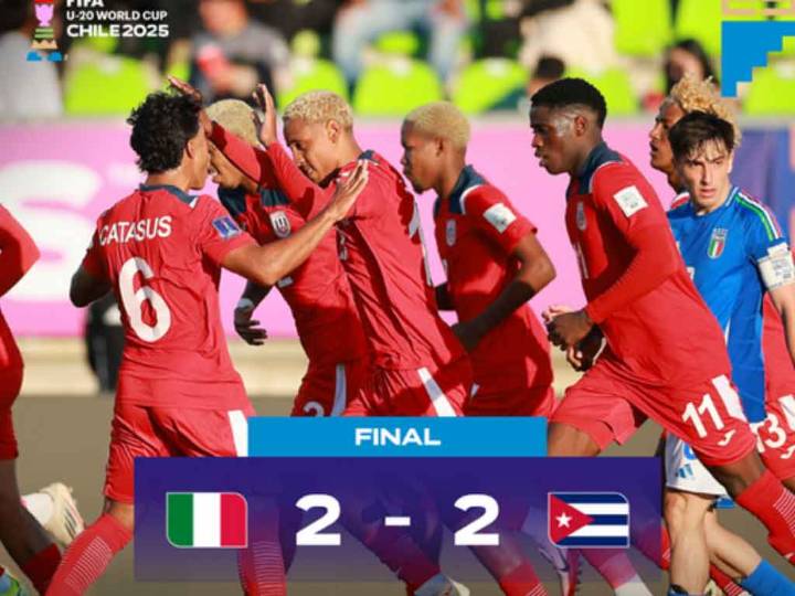 Prensa chilena resalta empate de Cuba ante Italia en Mundial Sub