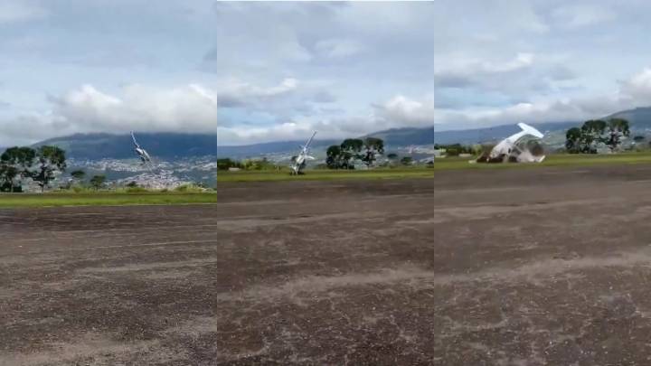 Video: Avioneta explotó al chocar contra el suelo luego de un intento de despegue en el aeropuerto de Paramillo, Táchira, Venezuela