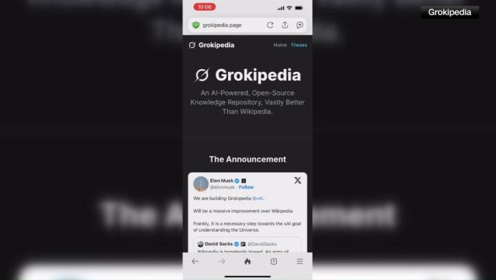 Elon Musk launches his version of Wikipedia