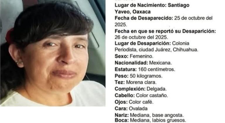 Buscan a Sofía Hernández, desapareció en la Periodista