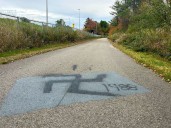 Nazi graffiti painted on Bangor walking path